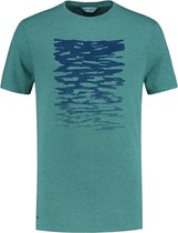 Blueloop Originals T-shirt Denimcel Ripple Heren Tencel Groen Mt M