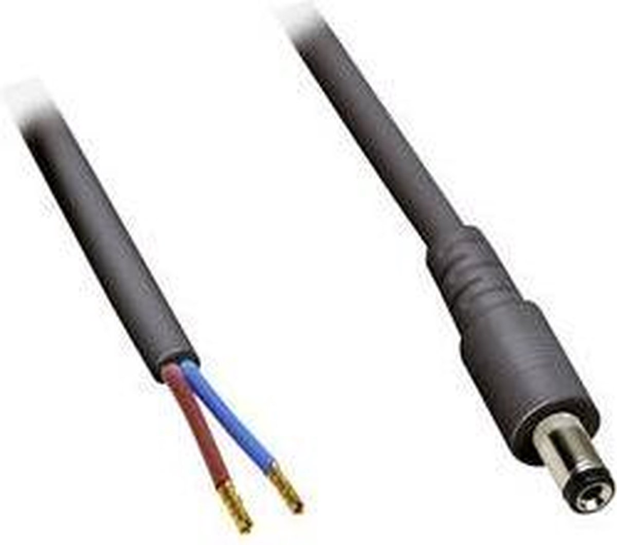 TRU COMPONENTS Laagspannings-aansluitkabel Laagspanningsstekker - Open kabeleinde 5.50 mm 2.50 mm 0.50 m 1 stuk(s)