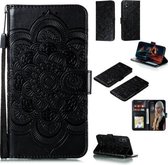 Voor Huawei Enjoy 10e Mandala Embossing Patroon Horizontale Flip PU Lederen Case met Houder & Kaartsleuven & Walle & Lanyard (Zwart)