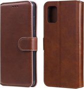 Voor Samsung Galaxy A71 5G Klassieke Kalfsstructuur PU + TPU Horizontale Flip Leren Case, met Houder & Kaartsleuven & Portemonnee (Bruin)