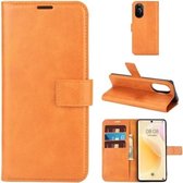 Voor Huawei Nova 8 5G Retro Kalfspatroon Gesp Horizontale Flip Leren Case met Houder & Kaartsleuven & Portemonnee (Geel)