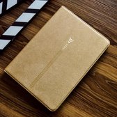 Voor iPad Pro 9,7 inch GEBEI PU + TPU horizontale flip beschermhoes met houder en kaartsleuven (goud)