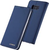 Voor Galaxy S8 + LC.IMEEKE LC-002-serie Huid Handgevoel PU + TPU Horizontale flip lederen tas met houder & kaartsleuf & portemonnee (blauw)