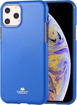 GOOSPERY JELLY TPU schokbestendig en krasvast hoesje voor iPhone 11 Pro Max (blauw)