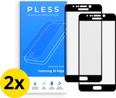 Samsung S6 Edge Screenprotector 2x - Beschermglas Tempered Glass Cover - Pless®