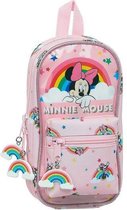Etui Minnie Mouse Rainbow Roze