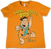 The Flintstones Kinder Tshirt -S- Yabba-Dabba-Doo Oranje