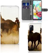 GSM Hoesje Geschikt voor Samsung Galaxy A71 Bookcase Cowboy