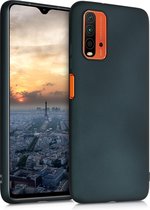 kwmobile telefoonhoesje voor Xiaomi Redmi 9T - Hoesje voor smartphone - Back cover in metallic petrol
