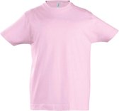 SOLS Kinder Unisex Imperial Zware Katoenen Korte Mouwen T-Shirt (Medium Roze)