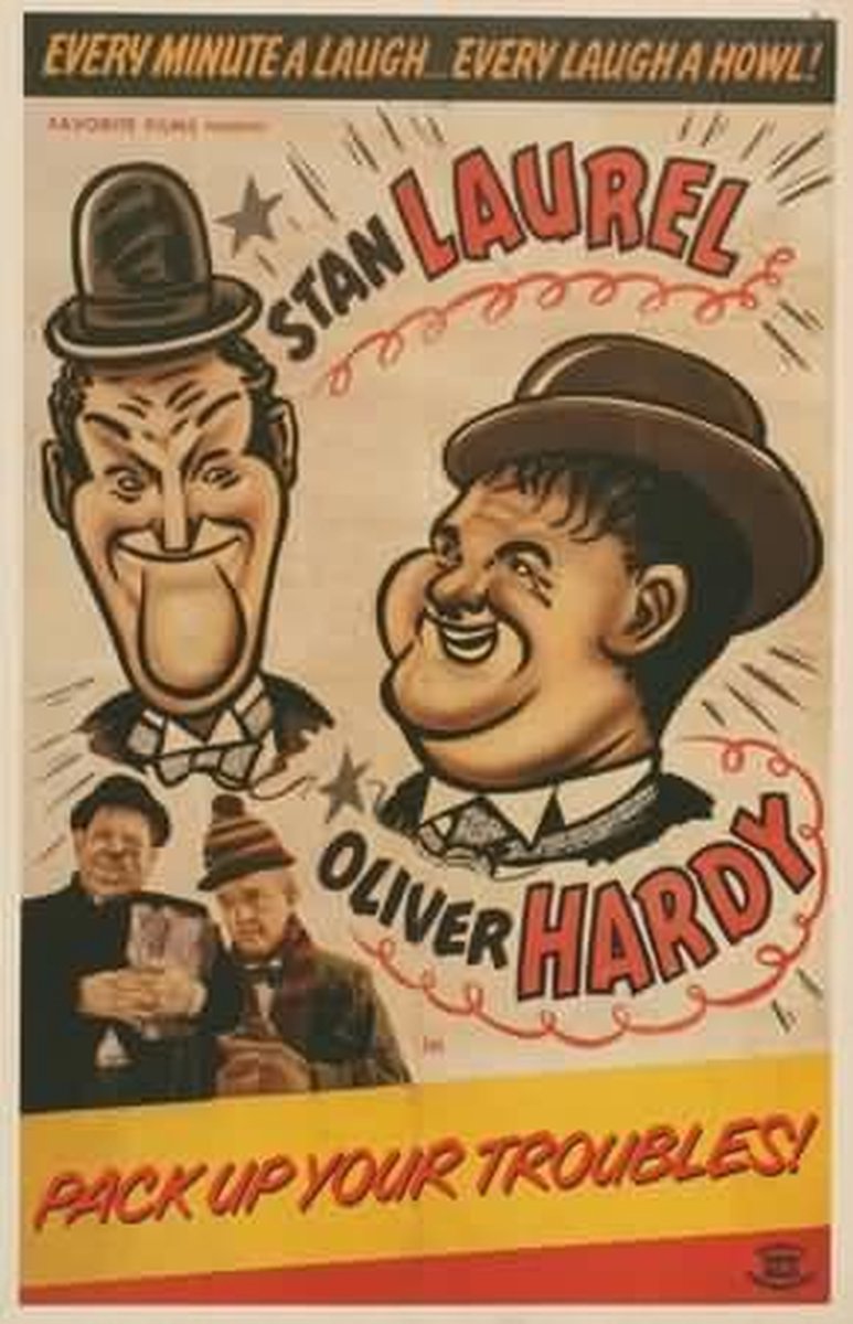 Catch Projecten Klassieke filmposter - Pack Up Your Troubles Kleur