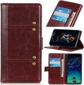 Voor Samsung Galaxy S21 Ultra 5G Peas Crazy Horse Texture Horizontale Flip Leren Case met Houder & Kaartsleuven & Portemonnee (Bruin)