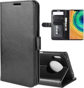 Voor Huawei Mate 30 Pro R64 Texture Single Fold Horizontale Flip Leather Case met houder & kaartsleuven & portemonnee (zwart)