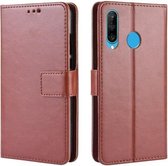 Retro Crazy Horse Texture Horizontale Flip Leren Case voor Huawei Maimang 8, met Houder & Kaartsleuven & Fotolijst (Bruin)