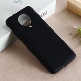 Voor Geschikt voor Xiaomi Redmi K30 Pro Effen kleur Vloeibare siliconen Volledige dekking Anti-val Mobiele telefoon Beschermhoes (Zwart)