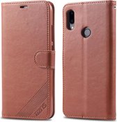 Voor Xiaomi Redmi Note 7 AZNS schapenvacht textuur horizontale flip lederen tas met houder & kaartsleuven & portemonnee (bruin)