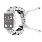 Gevlochten Paraplukoord Horlogebandje voor Apple Watch Series 6 & SE & 5 & 4 40 mm / 3 & 2 & 1 38 mm (grijs)