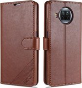 Voor Xiaomi Mi 10T Lite 5G / Redmi Note 9 Pro 5G AZNS Schapenvacht Textuur Horizontale Flip Leren Case met Houder & Kaartsleuven & Portemonnee (Bruin)