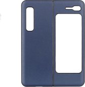 Voor Samsung Galaxy Fold 5G Schapenvachttextuur Bovennerfleer + PC + TPU schokbestendige beschermhoes (blauw)