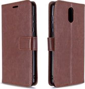 Voor Nokia 2.3 Crazy Horse Texture horizontale flip lederen tas met houder & kaartsleuven & portemonnee & fotolijst (bruin)