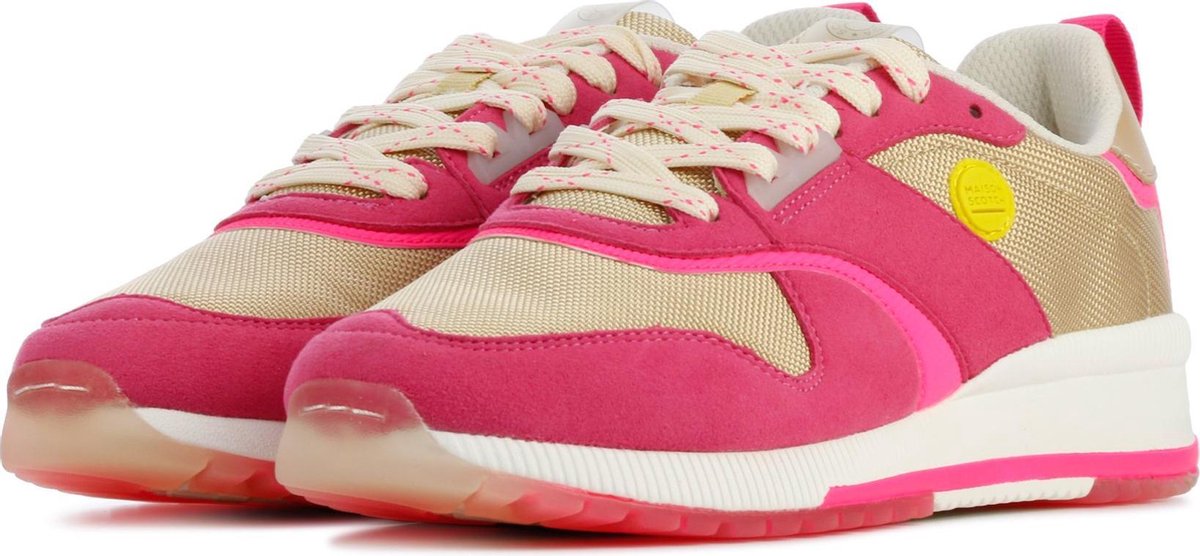 Scotch \u0026 Soda Vrouwen Canvas Lage sneakers / Damesschoenen Vivi - Roze -  Maat 38 | bol.com
