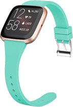 Shop4 - Fitbit Blaze Bandje - Siliconen Dun Mint Groen