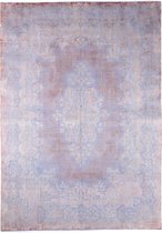 vintage vloerkleed - tapijten woonkamer -Refurbished Kerman 30-60 jaar oud - 415x293