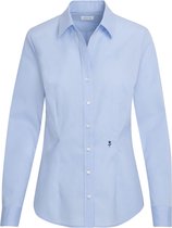 Seidensticker dames blouse slim fit - lichtblauw - Maat: 36