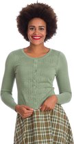 Banned Flower Power 40's Cardigan Groen