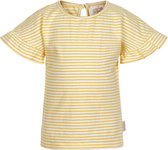 Creamie - meisjes t-shirt - gestreept - geel