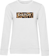 Dames Sweaters met Ballin Est. 2013 Panter Block Sweater Print - Wit - Maat XS