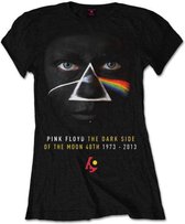 Pink Floyd Dames Tshirt -S- Dark Side Of The Moon 40th Face Paint Zwart