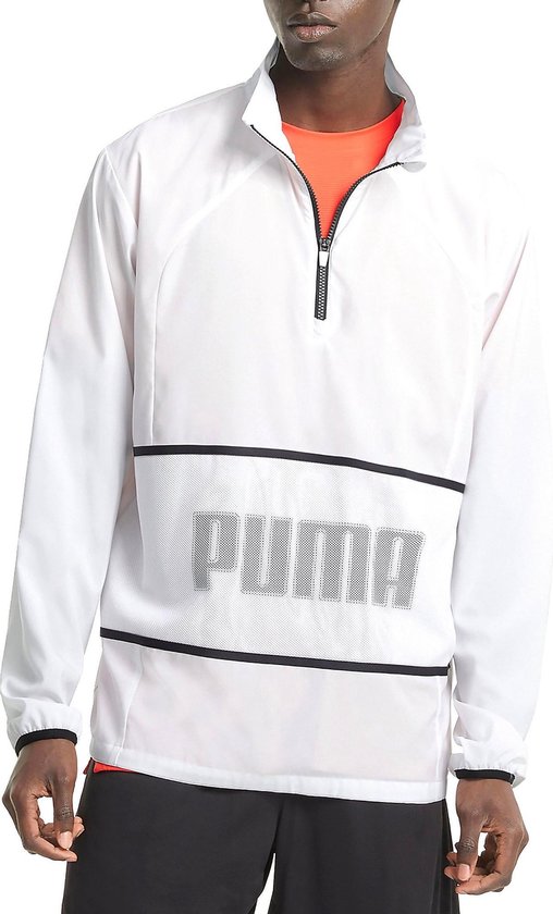 Verwachten Gehoorzaam vrouwelijk Puma Graphic Woven Sportvest Wit Heren | bol.com