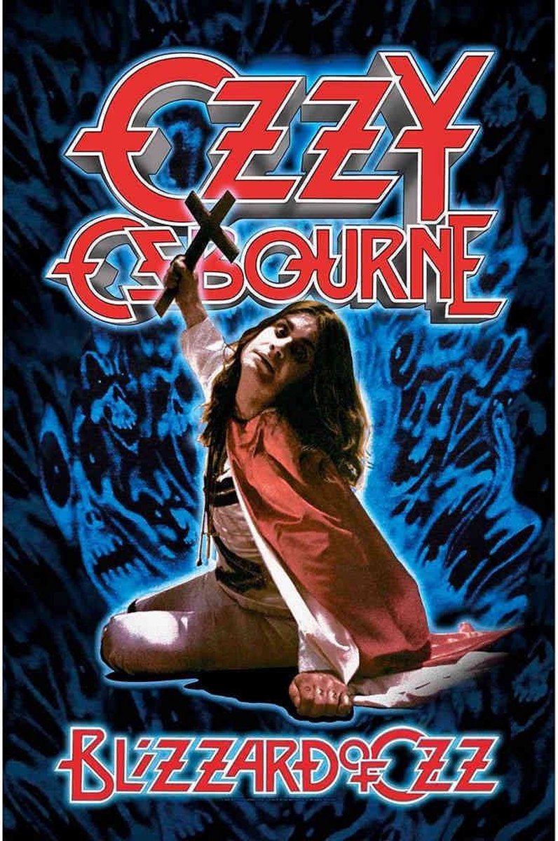 Ozzy Osbourne Textiel Poster Flag - Blizzard Of Ozz Multicolours