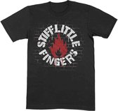 Stiff Little Fingers Heren Tshirt -L- Wall Zwart