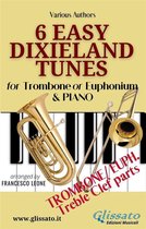 6 Easy Dixieland Tunes - Trombone/Euph & Piano 3 - Trombone or Euphonium & Piano "6 Easy Dixieland Tunes" solo treble clef parts