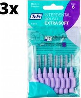 TePe Extra Soft Lila 1,10mm 3 x 8 stuks - Voordeelverpakking