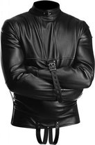 Kunstleren Dwangbuis - Extra Large - BDSM - XL - Bondage - Zwart - Discreet verpakt en bezorgd