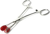 Metaal-(tepel)klem Schaarmodel - BDSM - Tepelklemmen - Zilver - Discreet verpakt en bezorgd