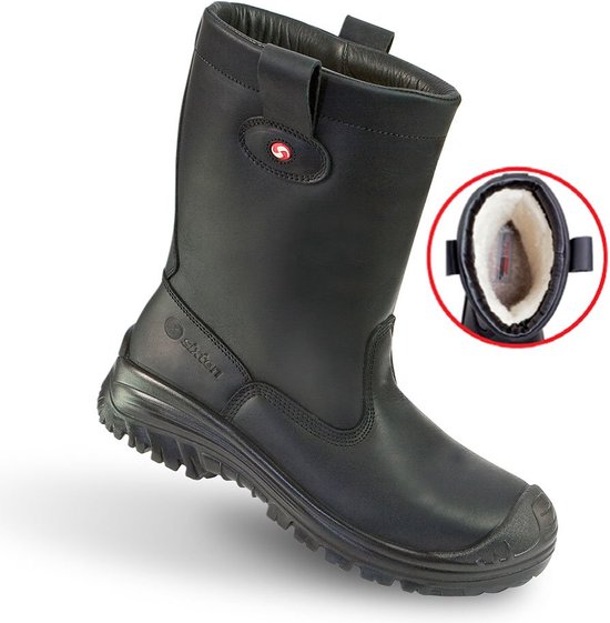 Sixton - Botte de sécurité doublure laine noire - 42