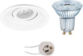 OSRAM - LED Spot Set - Parathom PAR16 940 36D - Proma Domy Pro - GU10 Fitting - Dimbaar - Inbouw Rond - Mat Wit - 5.5W - Natuurlijk Wit 4000K - Verdiept - Kantelbaar - Ø105mm