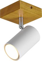 LED Plafondspot - Torna Milona - GU10 Fitting - 1-lichts - Rond - Mat Wit - Aluminium
