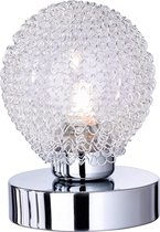 LED Tafellamp - Tafelverlichting - Torna Ware - G9 Fitting - Rond - Glans Chroom - Aluminium