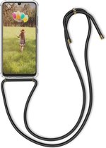 kwmobile telefoonhoesje compatibel met Huawei P Smart (2019) - Hoesje met koord - Back cover in transparant