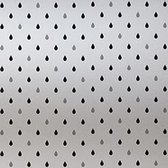 Raamfolie statisch-anti inkijk-Rainy grijs 46cm x 1.5 meter