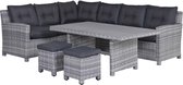 Garden Impressions Seagull lounge dining set links - cloudy grey