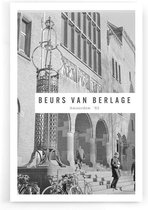 Walljar - Beurs van Berlage '65 - Muurdecoratie - Poster met lijst