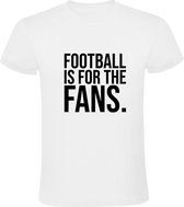 Football is for the Fans Heren t-shirt | super leagua | ultras | uefa | fifa | voetbal |  Wit