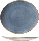 Terra Blue Steakbord - Visbord - Dinerbord - Ø 26.5x30cm