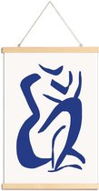 JUNIQE - Posterhanger Sure Thing -60x90 /Blauw & Wit